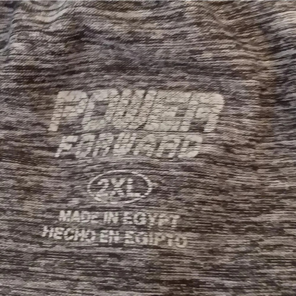 Power Forward Marbled Gray Workout Shirt 2XL - Picture 4 of 5